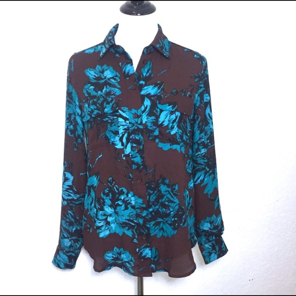 Who What Wear Long Sleeve Blouse